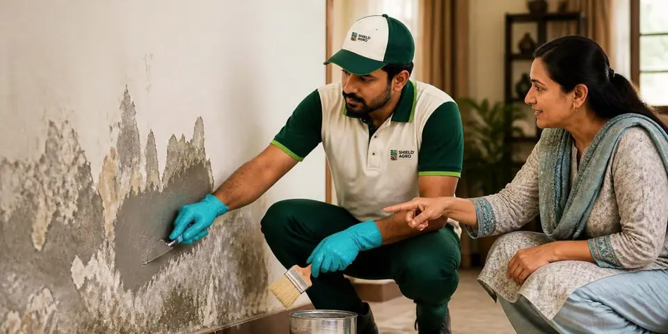 Wall Seepage Treatment — Shield Agro